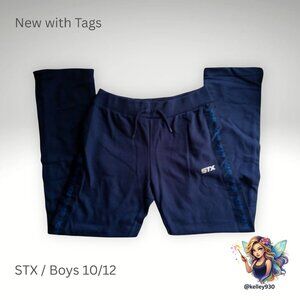 STX Boys Athletic Jogger Pants Size 10/12 Navy NWT
